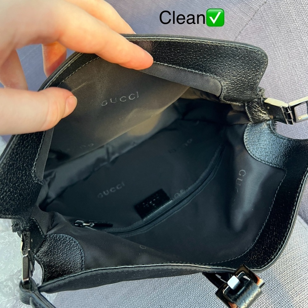 Gucci Jackie Shoulder Bag Nylon Leather - Picture 8 of 9